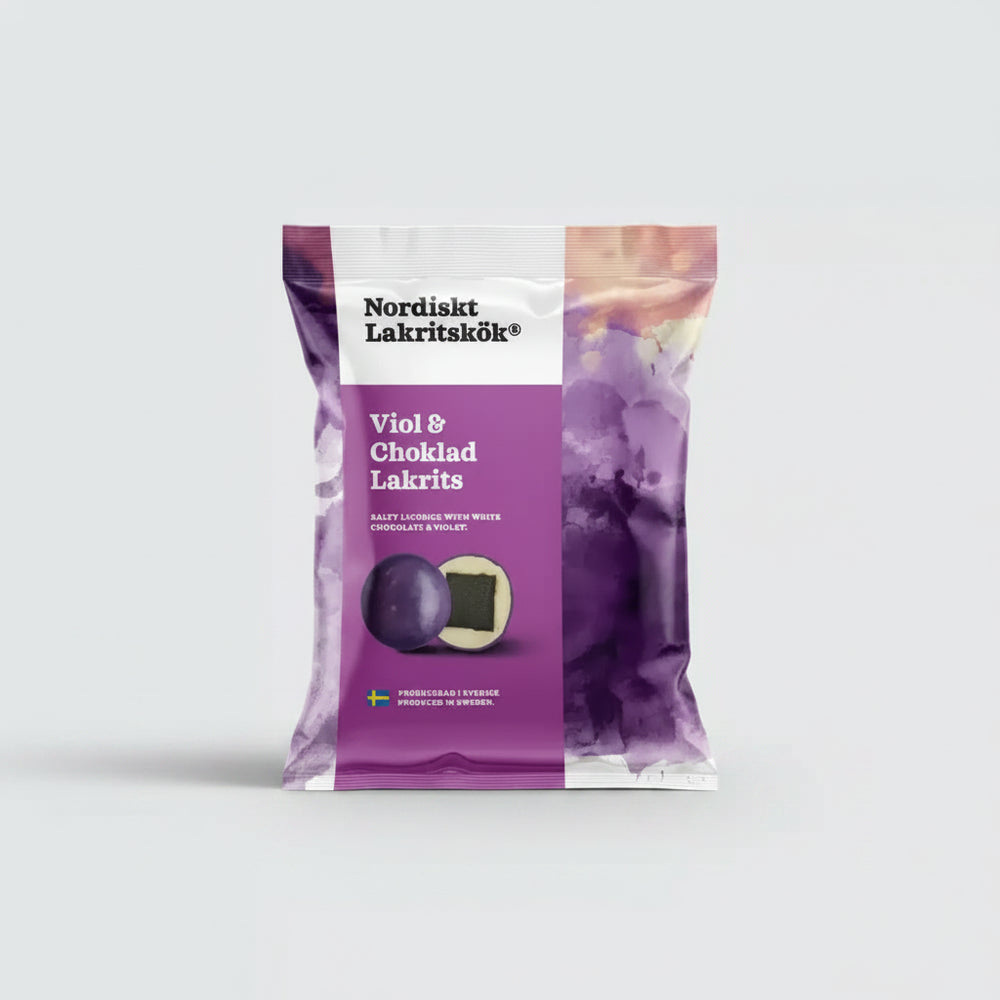 Nordiskt Lakritskök Viol & Chokladlakrits 100g – Scandinavian Sweets