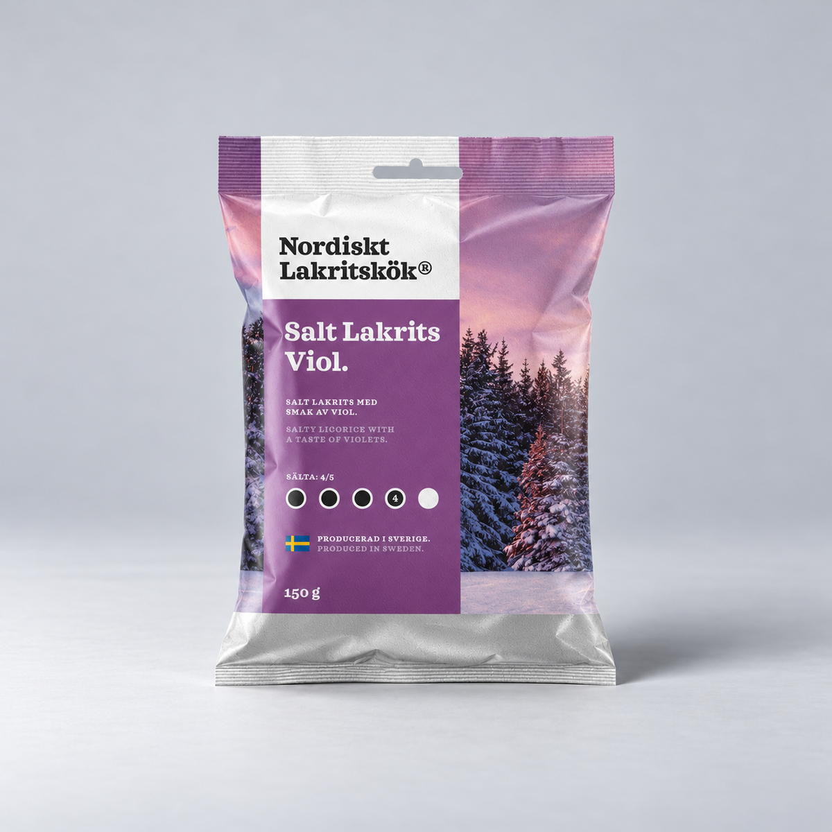 Nordiskt Lakritskök Salt Lakrits Viol 120g