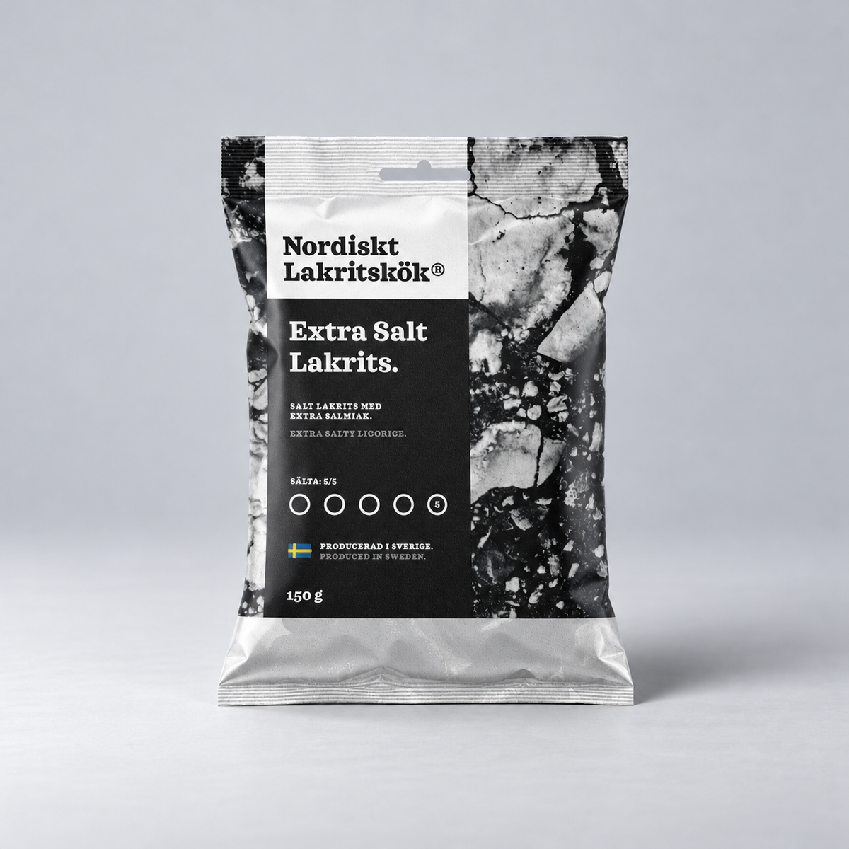 Nordiskt Lakritskök Extra Salt Lakrits 120g