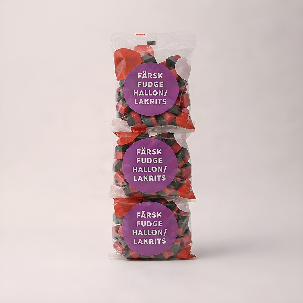 Hallon/Lakrits Fudge 10-pack – Finsk Lakrits