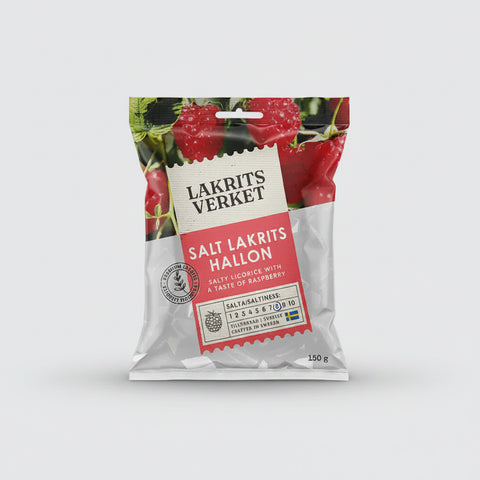 Lakritsverket Salt Hallon 150g