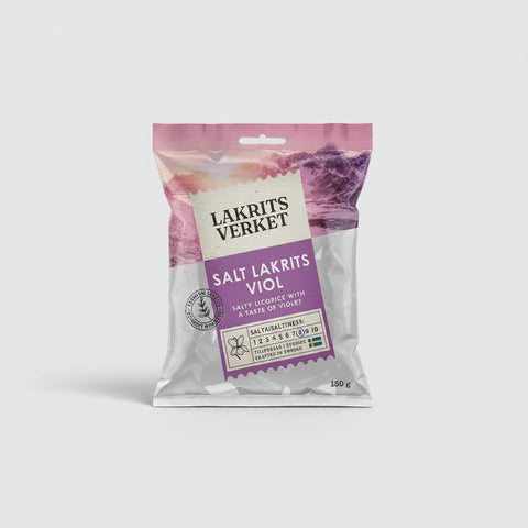 Lakritsverket Salt Viol 150g