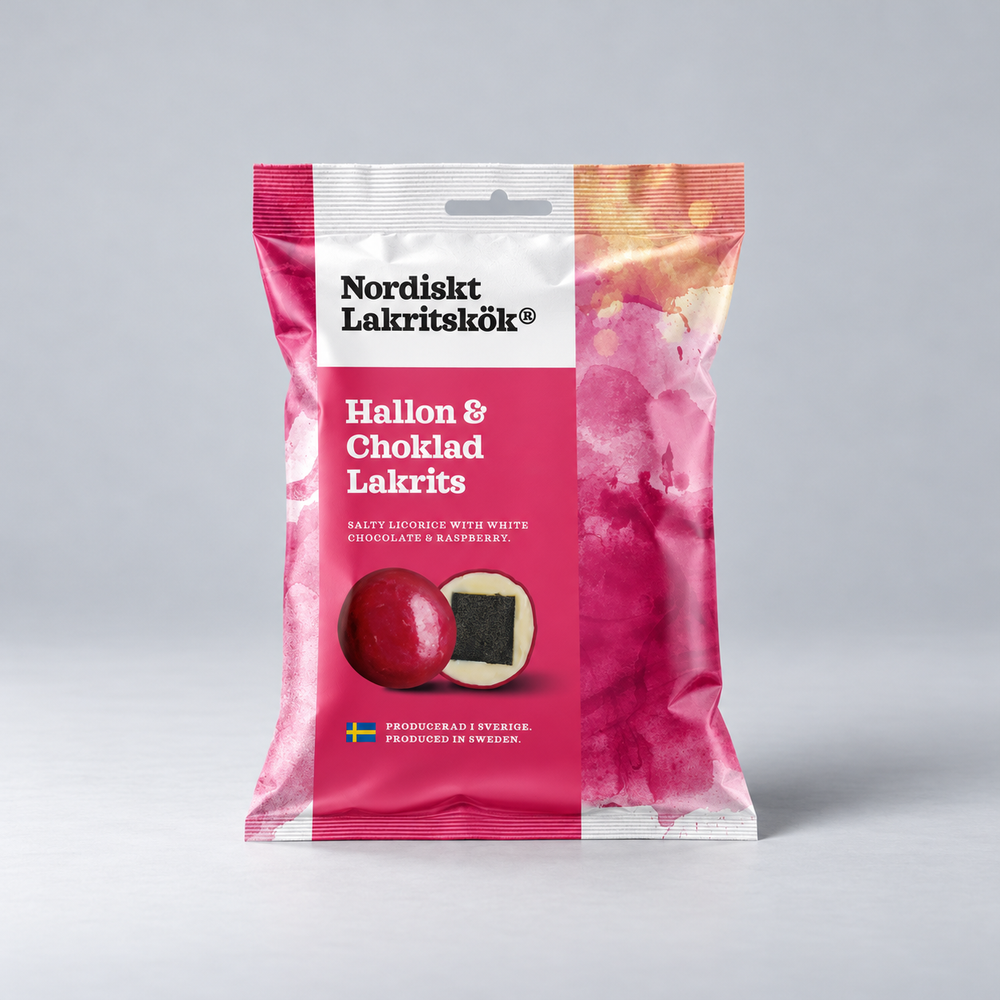 Nordiskt Lakritskök Hallon & Chokladlakrits 100g