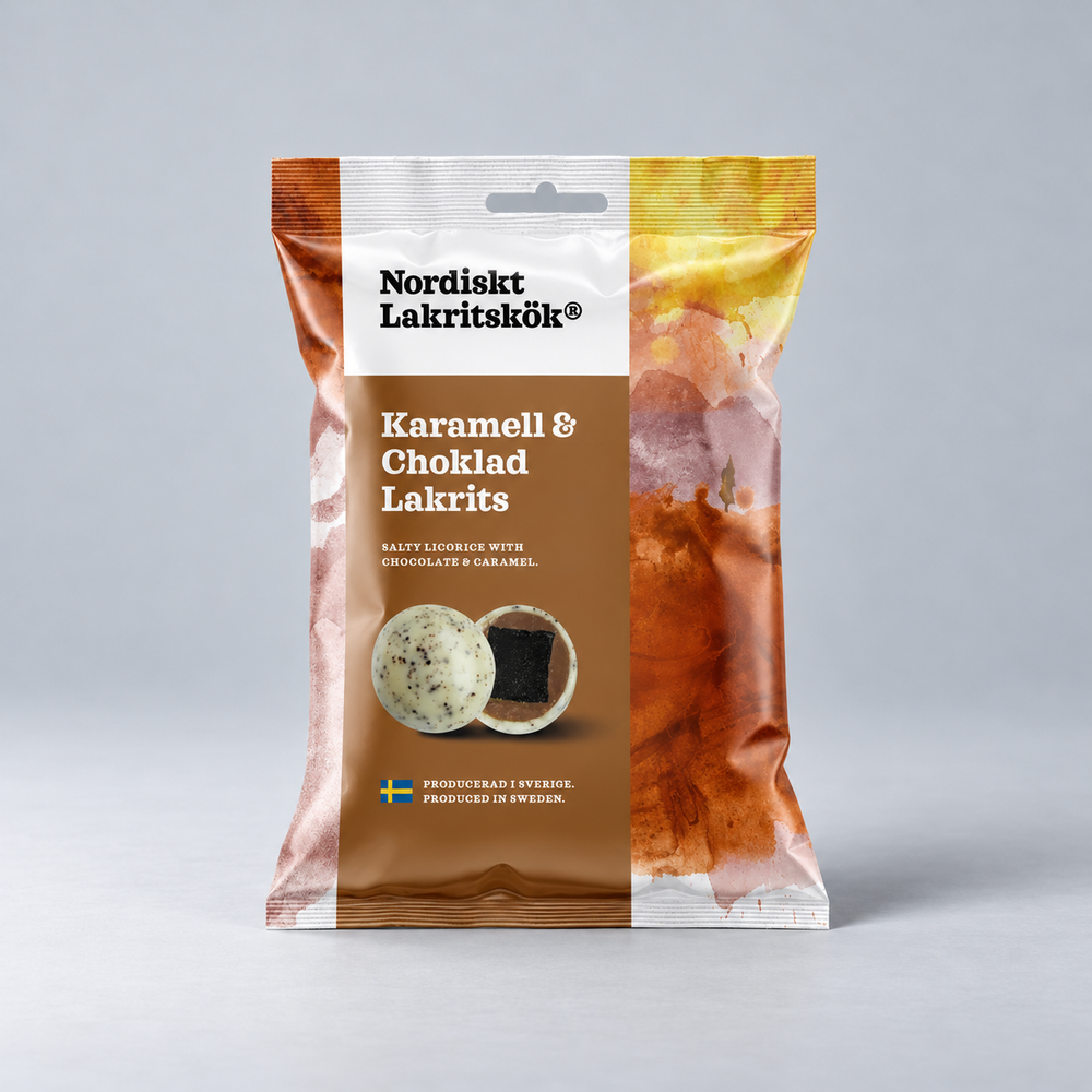 Nordiskt Lakritskök Karamell & Chokladlakrits 100g